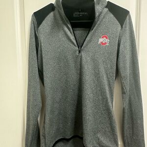 Nike Ohio State Gray Quarter-Zip Pullover